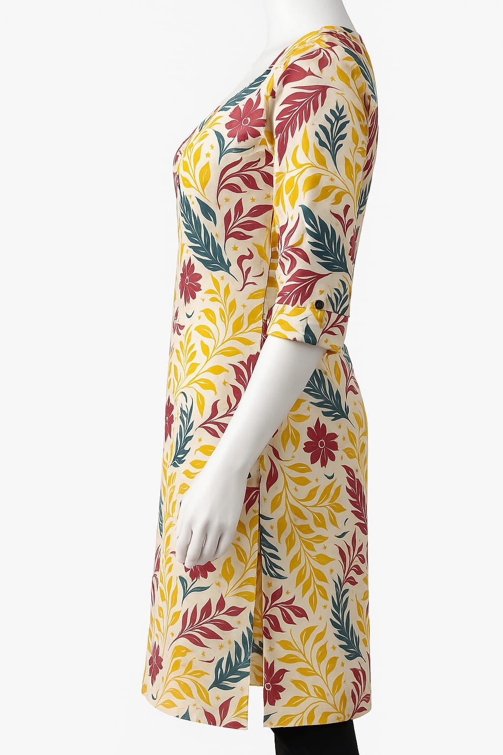 PREMIUM FLORAL PRINTED COTTON KURTI